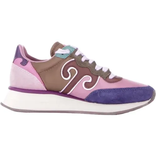 Embroidered Logo Sneakers , female, Sizes: 6 UK, 3 UK, 7 UK, 4 UK, 8 UK, 5 UK - Wushu Ruyi - Modalova