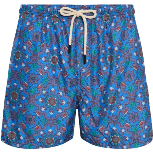 Mediterranean Style Swim Shorts , male, Sizes: 2XL, XL, L, S - Peninsula - Modalova