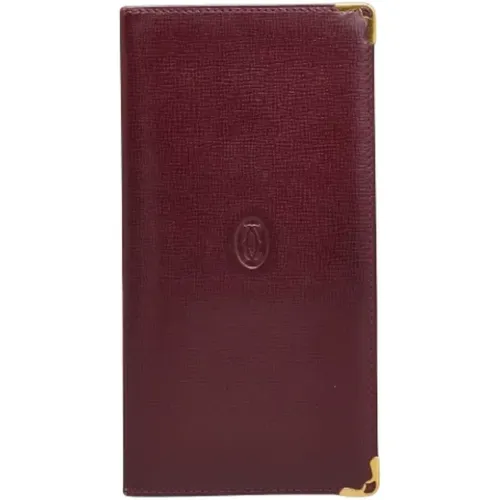 Pre-owned Wallets, female, , Size: ONE SIZE Pre-owned Leather wallets - Cartier Vintage - Modalova