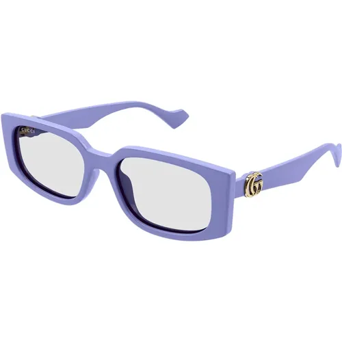 Minimalistische Rechteckige Sonnenbrille Gg1534S 005 , Damen, Größe: 55 MM - Gucci - Modalova