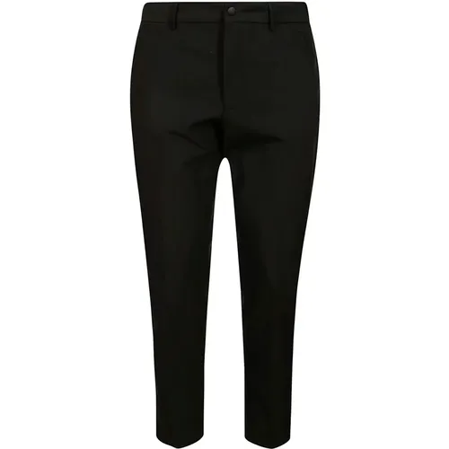 Schwarze Twill Biotex Stretch Hose , Herren, Größe: M - PT Torino - Modalova