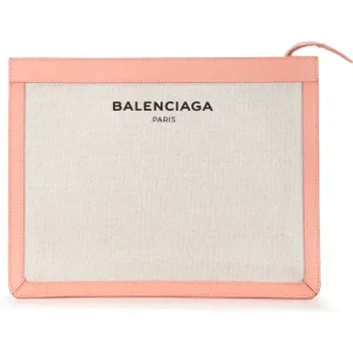 Pre-owned Clutches, female, , Size: ONE SIZE Pre-owned Canvas clutches - Balenciaga Vintage - Modalova