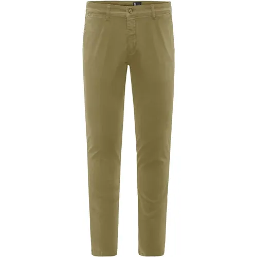 Chinos, male, , Size: W29 Stretch Cotton Chino Trousers - BomBoogie - Modalova