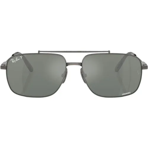 Michael Titanium Polarized Sunglasses , female, Sizes: 59 MM - Ray-Ban - Modalova
