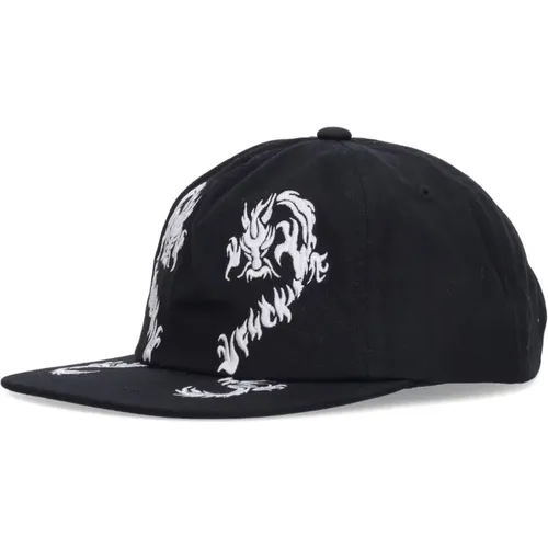 Caps, male, , Size: ONE SIZE Dragon 6 Panel Flat Visor Cap - HUF - Modalova