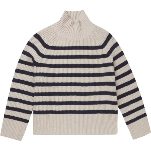 Striped Knit with Long Sleeves and High Neck , female, Sizes: XS, L, M, 2XL, XL, S - Munthe - Modalova