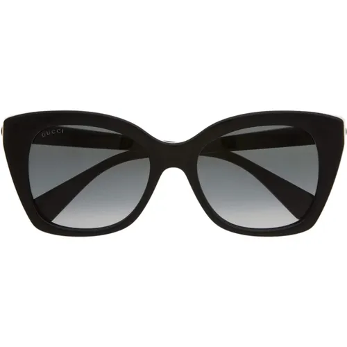 Schwarze Katzenaugen-Sonnenbrille - Gucci - Modalova