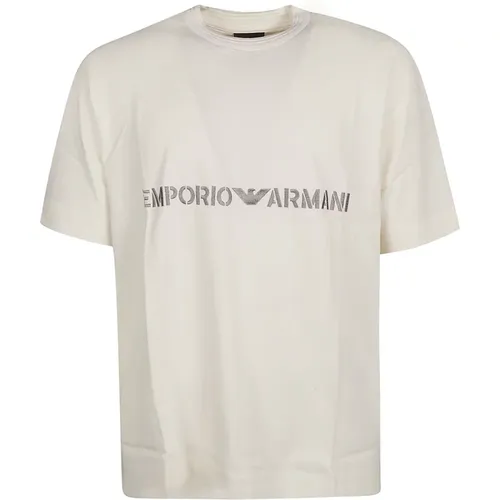 Vanilla Logo T-Shirt , Herren, Größe: S - Emporio Armani - Modalova