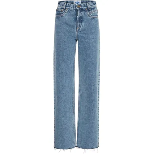 Marble Wash Straight-Leg Jeans , Damen, Größe: W31 L32 - Ball - Modalova