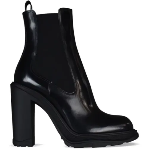 Leather Tread Chelsea Boots , female, Sizes: 7 UK, 4 UK, 3 UK, 5 UK - alexander mcqueen - Modalova
