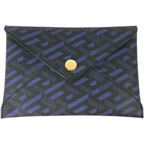 Pre-owned Clutches, female, , Size: ONE SIZE Pre-owned Leather pouches - Versace Pre-owned - Modalova