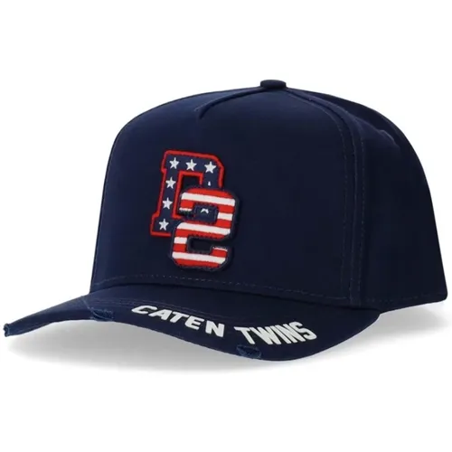 D2 College Baseball CAP , male, Sizes: ONE SIZE - Dsquared2 - Modalova