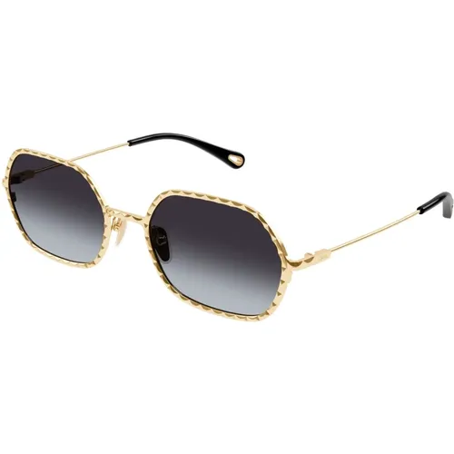 Gold/Grau Sonnenbrille,Sonnenbrille Ch0231S Schwarz - Chloé - Modalova