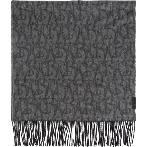 Winter Scarves, unisex, , Size: ONE SIZE Cashmere scarf with fringes - Burberry - Modalova