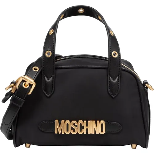 Handtasche mit Verstellbarem Riemen und Reißverschluss - Moschino - Modalova