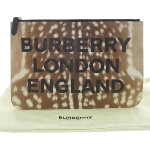 Pre-owned Clutches, female, , Size: ONE SIZE Pre-owned Fabric clutches - Burberry Vintage - Modalova