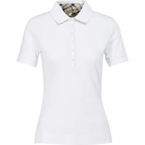 Women`s Cotton Short Sleeve Polo , female, Sizes: M, S, XS - Barbour - Modalova