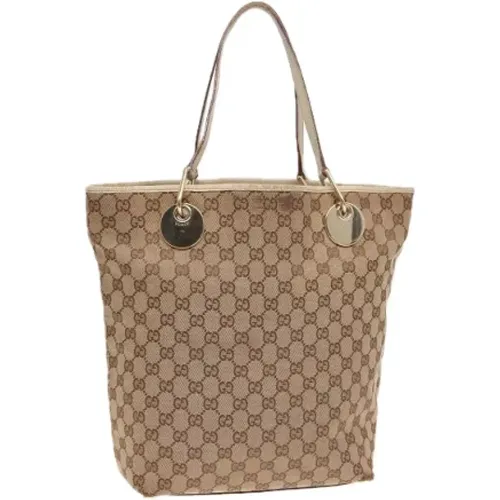 Pre-owned Tote Bags, female, , Size: ONE SIZE Pre-owned Canvas totes - Gucci Vintage - Modalova