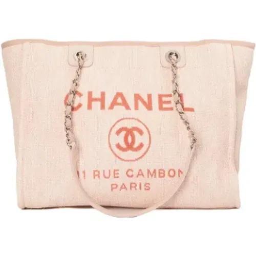 Pre-owned Tote Bags, female, , Size: ONE SIZE Pre-owned Canvas chanel-bags - Chanel Vintage - Modalova