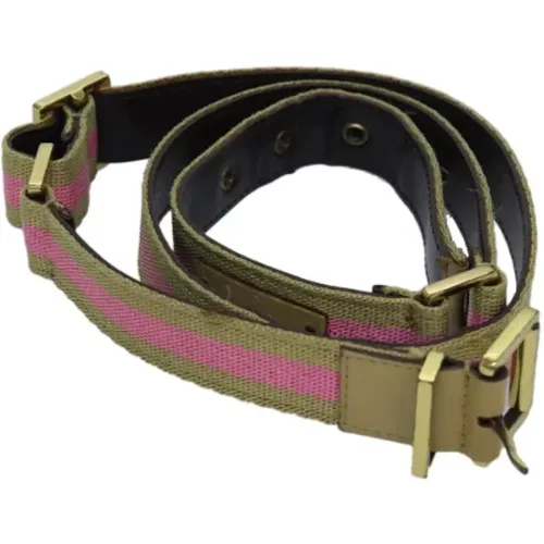 Pre-owned Belts, female, , Size: ONE SIZE Pre-owned Canvas belts - Gucci Vintage - Modalova