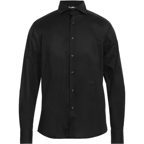 Cotton Shirt with Embroidered Logo , male, Sizes: L, XL, 2XL, M - Aquascutum - Modalova