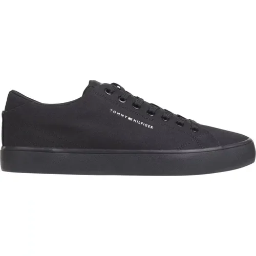 Canvas Low Top Sneakers , male, Sizes: 12 UK, 9 UK, 10 UK - Tommy Hilfiger - Modalova