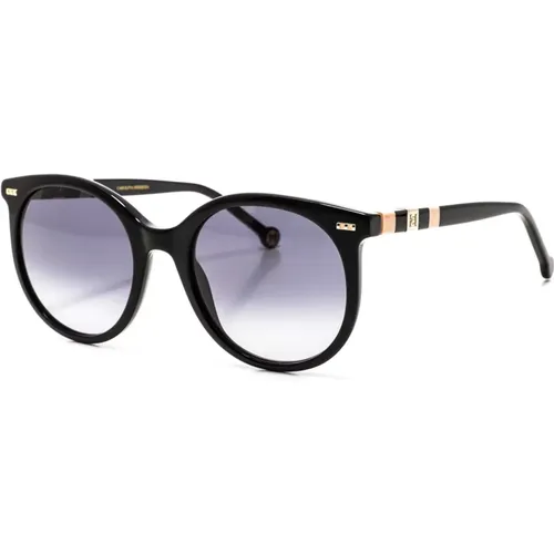 Runde Acetat-Sonnenbrille mit hochwertigen Gläsern , Damen, Größe: ONE Size - Carolina Herrera - Modalova