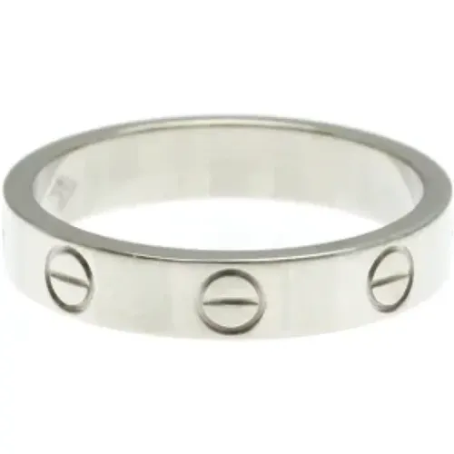 Pre-owned Jewellery, female, , Size: ONE SIZE Pre-owned White Gold rings - Cartier Vintage - Modalova