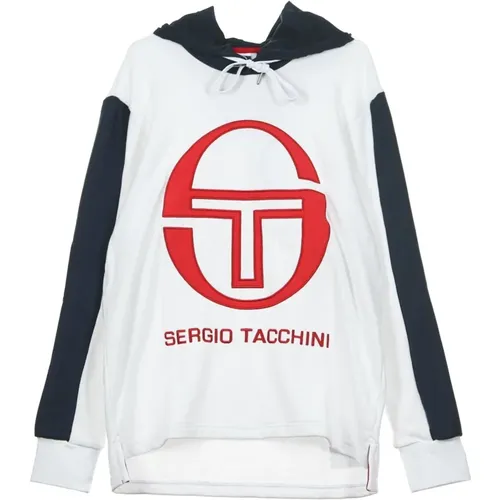 Hoodies, male, , Size: L /Navy Hoodie for Men - Sergio Tacchini - Modalova