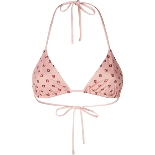 Bikinis, female, , Size: 2XS Sea Triangle Beach Bra - Fendi - Modalova