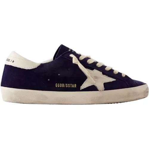 Super Star Sneakers - Leather - , male, Sizes: 7 UK, 8 UK - Golden Goose - Modalova
