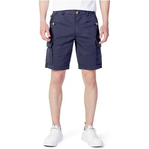 Casual Shorts, male, , Size: W31 Cotton Bermuda Shorts Men's Collection - Blauer - Modalova