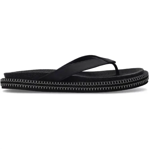 Leather Flip Flop Slidesport , female, Sizes: 6 UK - Jacquemus - Modalova