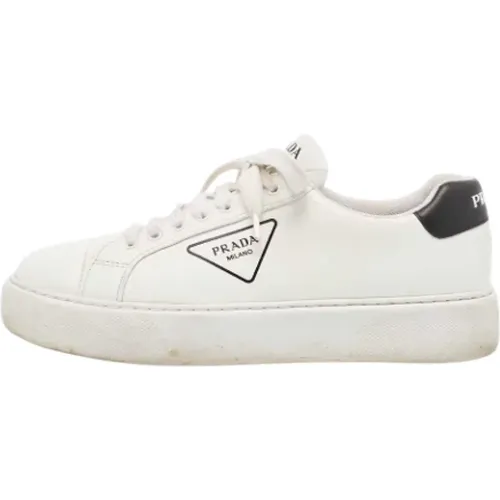 Pre-owned Sneakers, male, , Size: 12 1/2 US Pre-owned Leather sneakers - Prada Vintage - Modalova