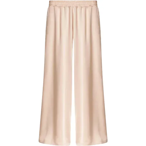 Wide Trousers, female, , Size: XS Flowy Pants for a Stylish Look - Fabiana Filippi - Modalova
