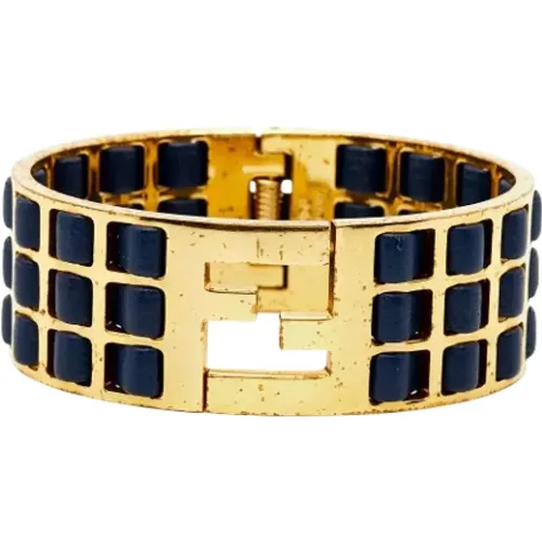 Pre-owned Jewellery, female, , Size: ONE SIZE Pre-owned Leather bracelets - Fendi Vintage - Modalova