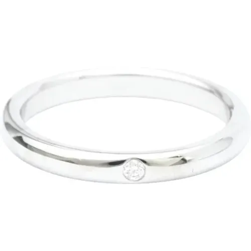 Pre-owned Jewellery, female, , Size: ONE SIZE Pre-owned Platinum rings - Tiffany & Co. Pre-owned - Modalova