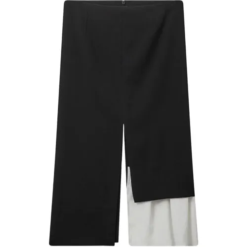 Midi Skirts, female, , Size: S Chic Treviso Skirt with Contrast Detail - The Garment - Modalova