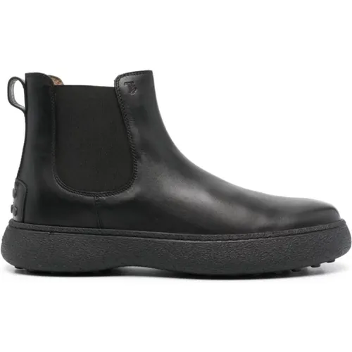 Chelsea Boots, male, , Size: 11 US Leather Chelsea Boots - TOD'S - Modalova