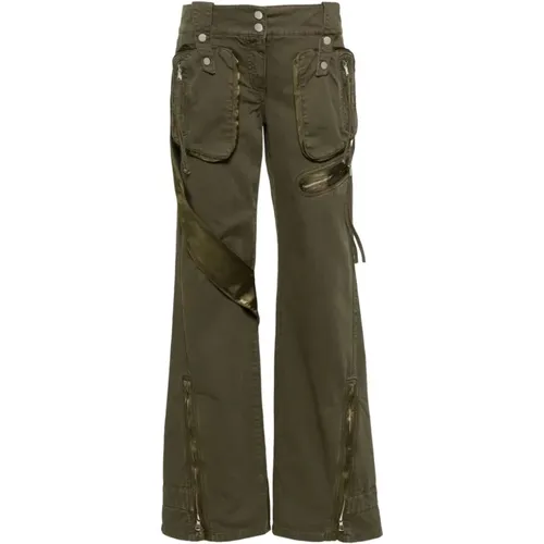 Womens Clothing Trousers Militare Ss24 , female, Sizes: S, XS, 2XS - Blumarine - Modalova