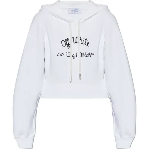 Off , Kapuzenpullover , Damen, Größe: 2XS - Off White - Modalova