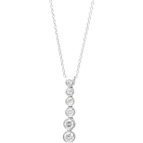 Pre-owned Jewellery, female, , Size: ONE SIZE Pre-owned Platinum necklaces - Tiffany & Co. Pre-owned - Modalova