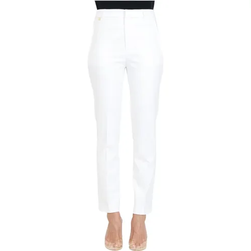 Weiße Baumwoll-Stretchhose Slim Fit , Damen, Größe: XS - Ralph Lauren - Modalova