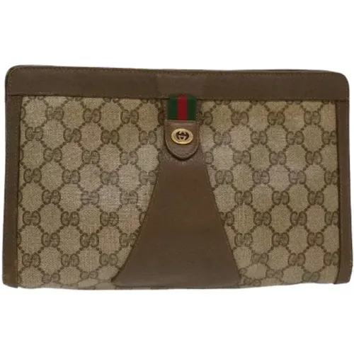 Pre-owned Clutches, female, , Size: ONE SIZE Pre-owned Leather gucci-bags - Gucci Vintage - Modalova