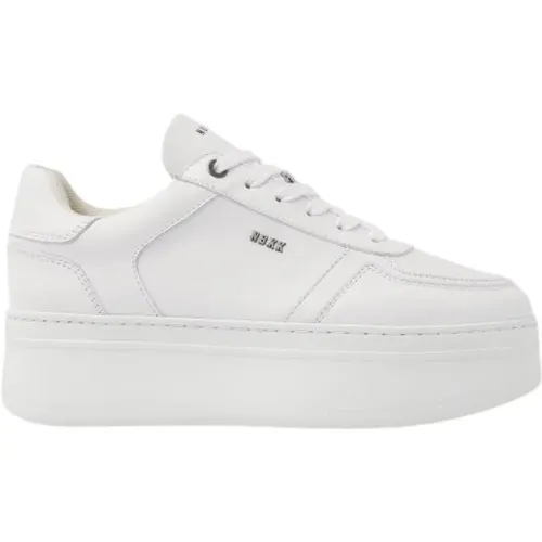 Bayou Platform Weiße Ledersneaker , Damen, Größe: 38 EU - Nubikk - Modalova