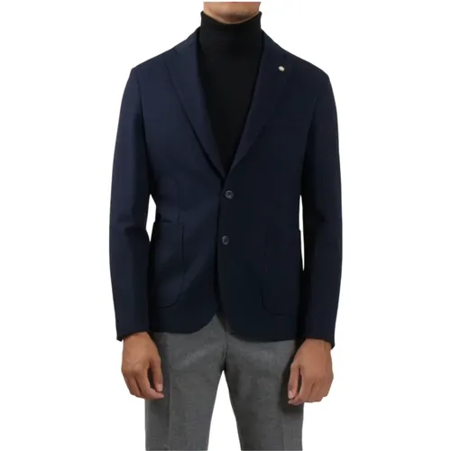 Blazers, male, , Size: 2XL Cloud Jacket Classic Lapel Detail - Manuel Ritz - Modalova