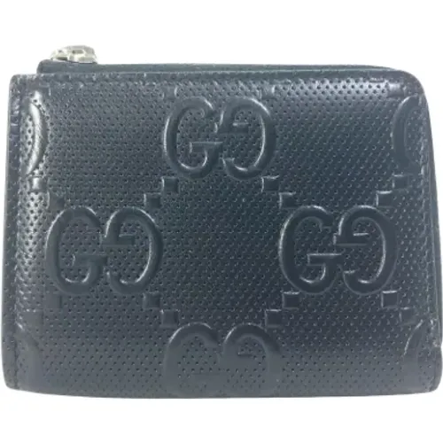 Pre-owned Wallets, male, , Size: ONE SIZE Pre-owned Leather wallets - Gucci Vintage - Modalova