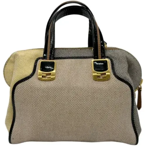 Pre-owned Handbags, female, , Size: ONE SIZE Pre-owned Canvas fendi-bags - Fendi Vintage - Modalova