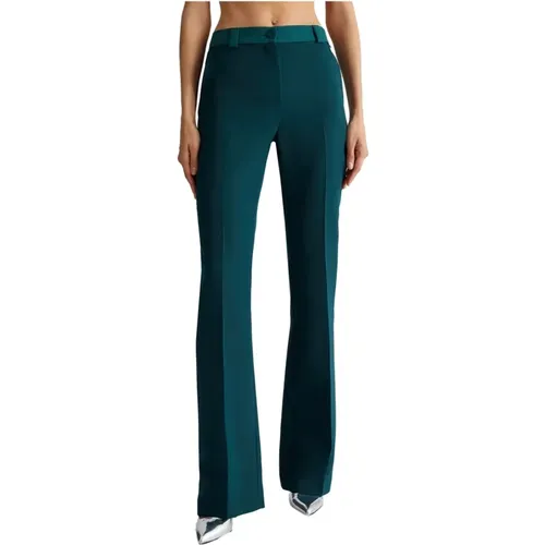 Elegant Stretch Polyester Elastane Pants , female, Sizes: S - Liu Jo - Modalova