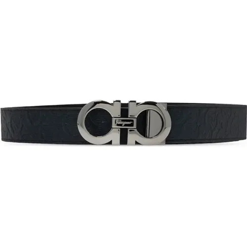 Belts, male, , Size: 110 CM Branded Belt - Salvatore Ferragamo - Modalova